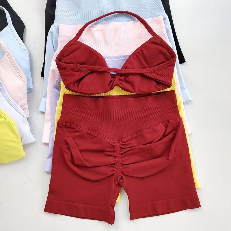Sports Bra Racerback - HISTELLO Set Olahraga Wanita, Bra Yoga