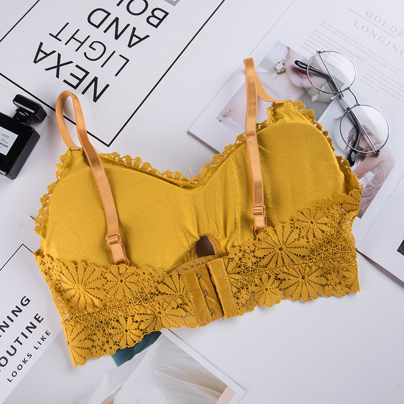 Bra renda gadis seksi 3D, paka - Lace Bralette Set ulasan dan harga