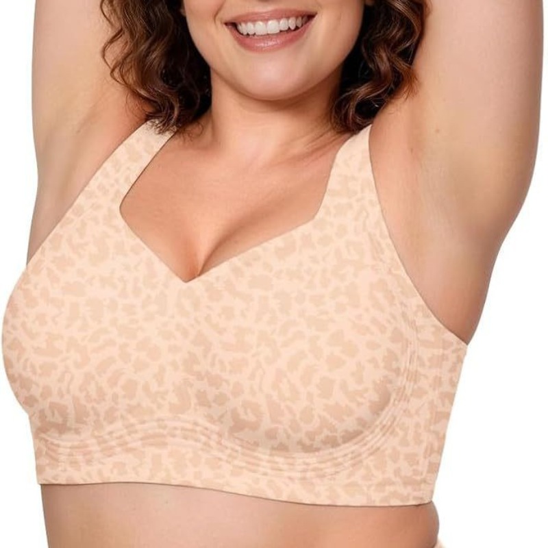 Leopard Jelly Bras Tanpa Kawat - Plunge Bra Push Up ulasan dan harga