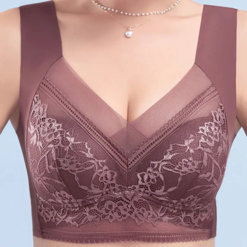 L-6L Bra Push Up wanita, Beha  - Lace Bralette Set ulasan dan harga