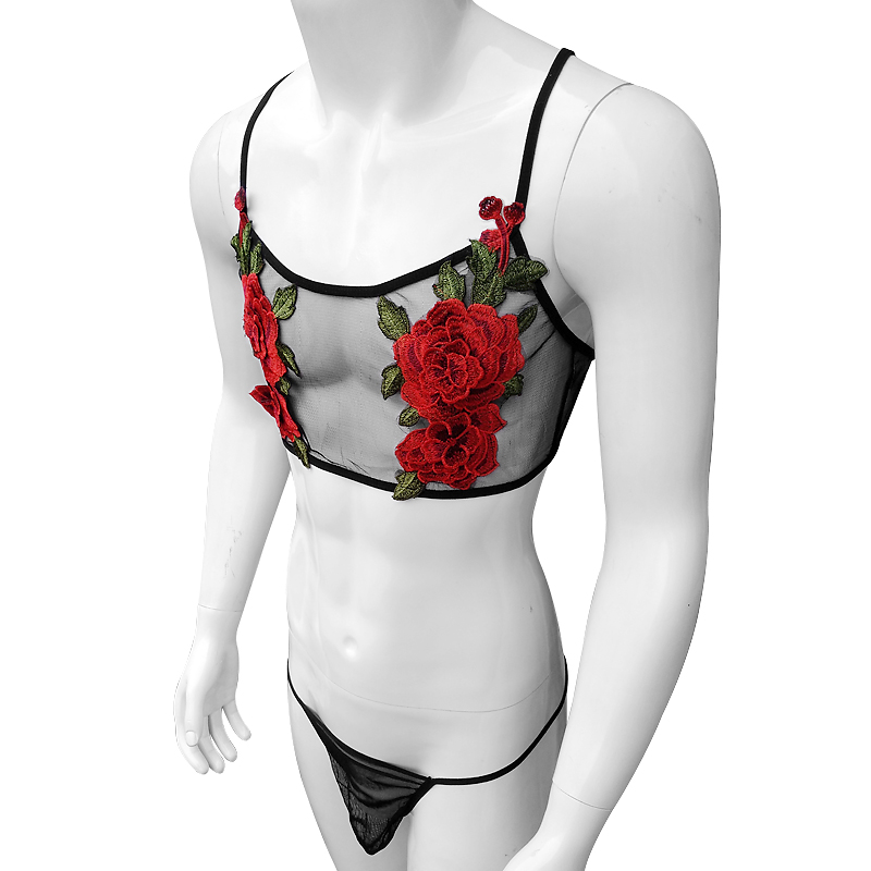 Set Lingerie Renda Jaring Tipi - Sheer Bra Lace ulasan dan harga