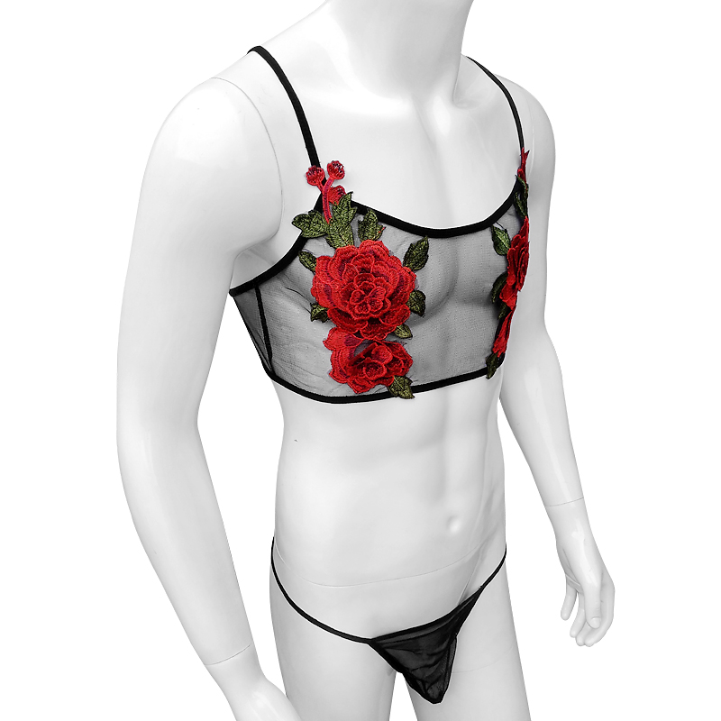 Set Lingerie Renda Jaring Tipi - Sheer Bra Lace ulasan dan harga